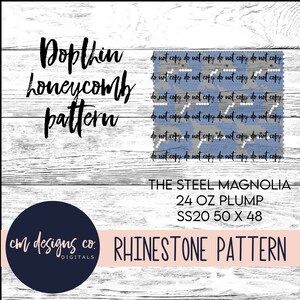 Delfin Strasssteinmuster_Dolphin Strassvorlage_Strasssteinmuster_Strasssteine_ss 20_24 oz prall_Strasssteine_Tempalte_pattern