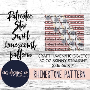 Strass sterpatroon_strass-patroon_patriottisch patroon_patriottisch sjabloon_ss16_30 oz skinny_strass-sjabloon_tumblerpatroon
