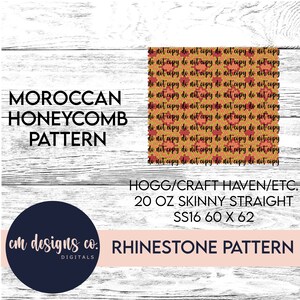 Strass marocains Pattern_Strass Pattern_Strass Template_Pattern_Rhinestone Tumbler_ss16_20 oz skinny_Pattern_Moroccan