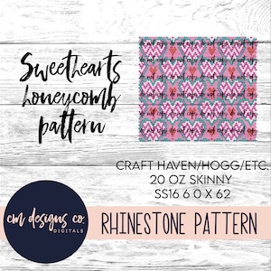 SweetHearts Strass Pattern_Strass Pattern_Strass Template_Tumbler Pattern_Tumbler Template_ss16_20 oz skinny_Template_Hearts