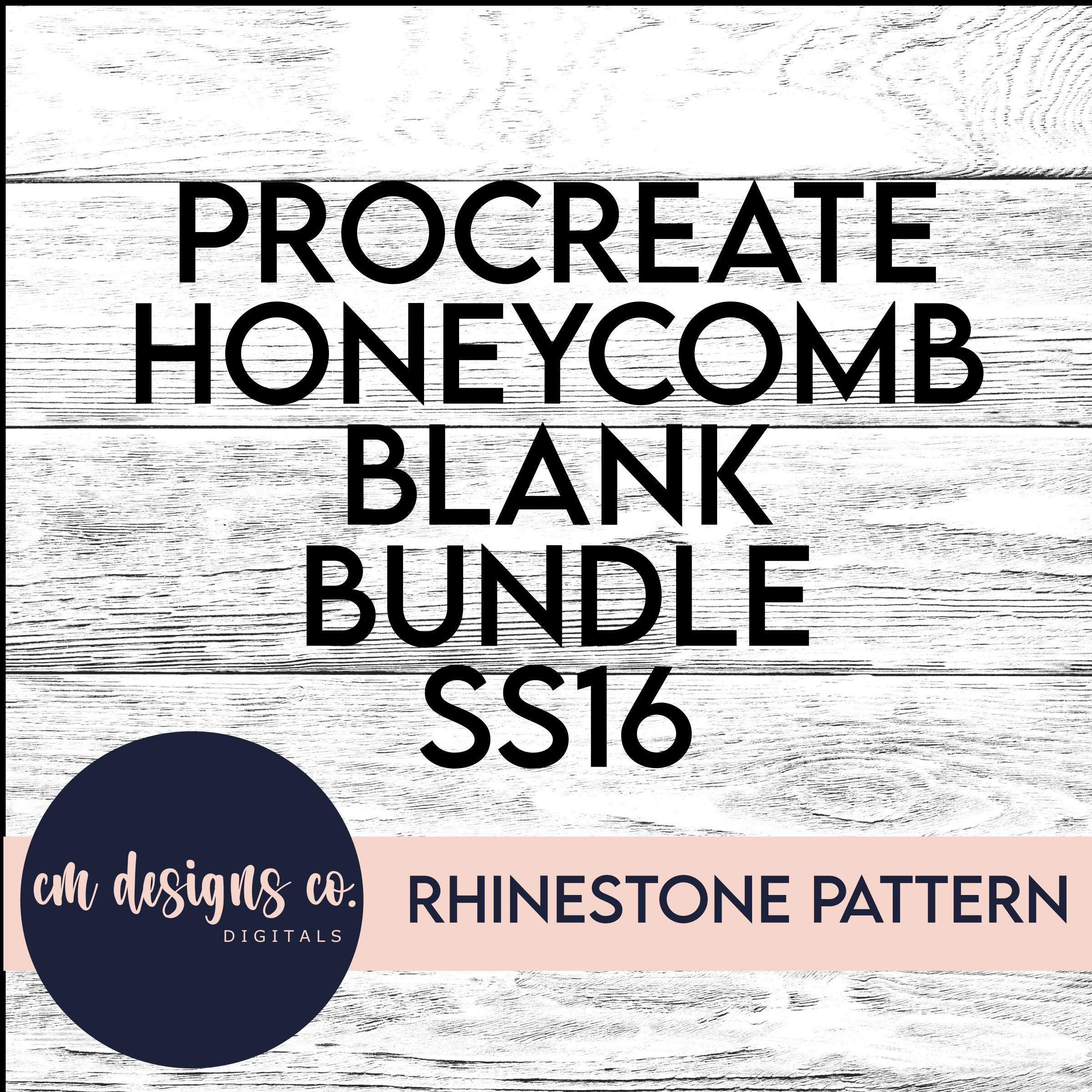 PROCREATE Ready_blank Rhinestone Pattern_blanks Rhinestone Template ...