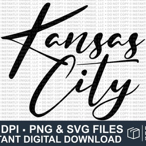 Kansas City PNG, Kansas City Design, KC, Digital Download, Sublimation design, digital downloads, commercial use, png, svg