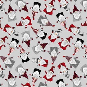 Fat Quarter Timeless Treasures Tossed Gonk Gnome Christmas 100% Cotton Fabric