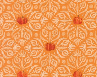 Fat Quarter Moda Coven By Robin Pickens Medallion Tiles Pumpkin 100% Cotton Fabric
