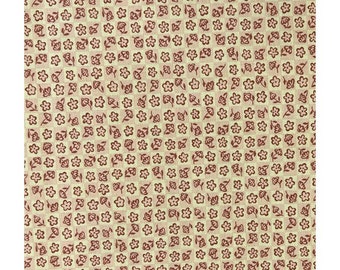 Fat Quarter Kingfisher Fabrics Hope Chest Florals Pink Ivory 100% Cotton Fabric