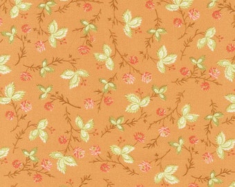 Fat Quarter Moda Cinnamon And Cream By Fig Tree & Co Floral 100% Cotton Fabric