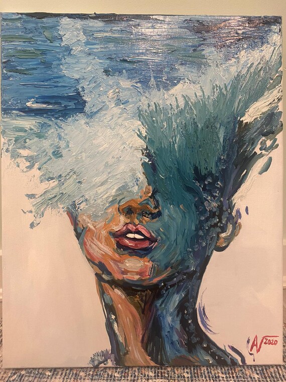 Canvas oil painting Etsy