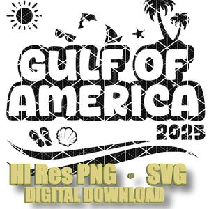 Golfo d'America png svg file digitale DTF Stampa