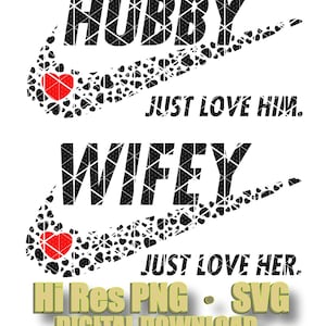 Ehemann und Ehefrau lieben ihn und sie SVG, Ehepaar, Geburtstagsgeschenk für ihn, Geburtstagsgeschenk für sie