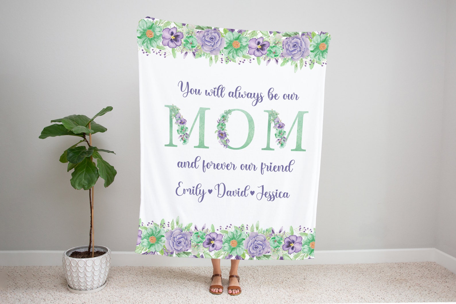 Mothers Day Throw Blanket Blanket For Mothers Day Mothers Etsy