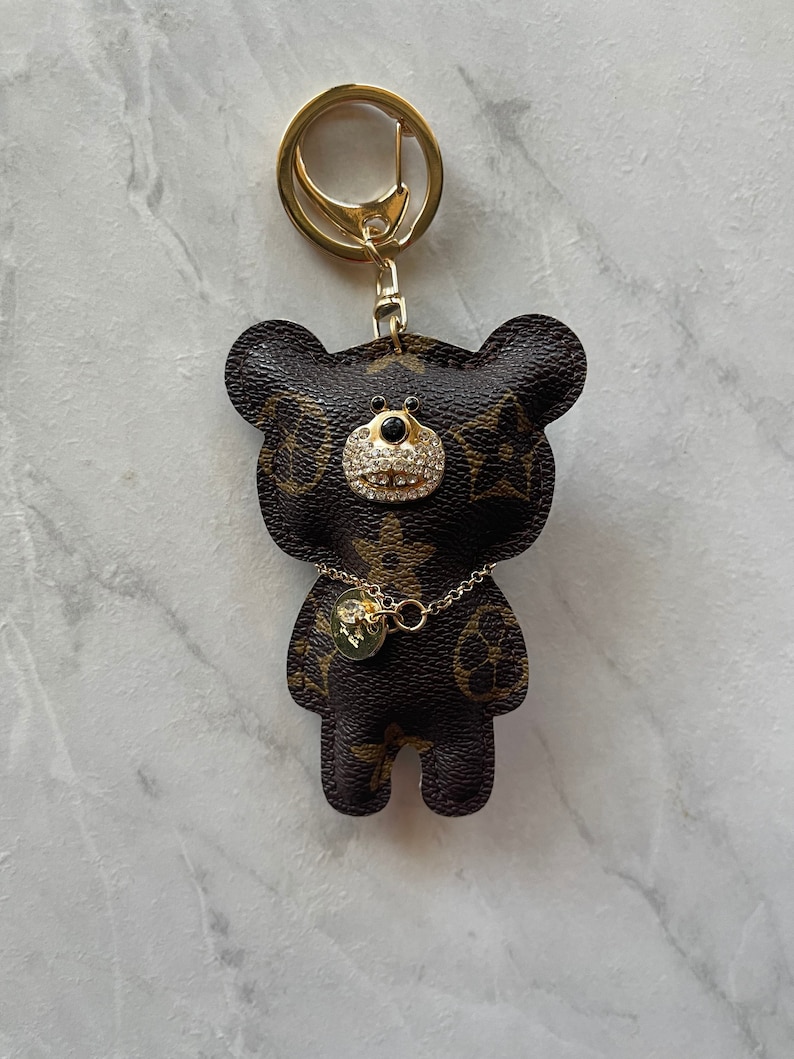 Free Shipping Luxury Bear HandBag Purse Charm Keychain Women's Classic Fashion Gift image 2