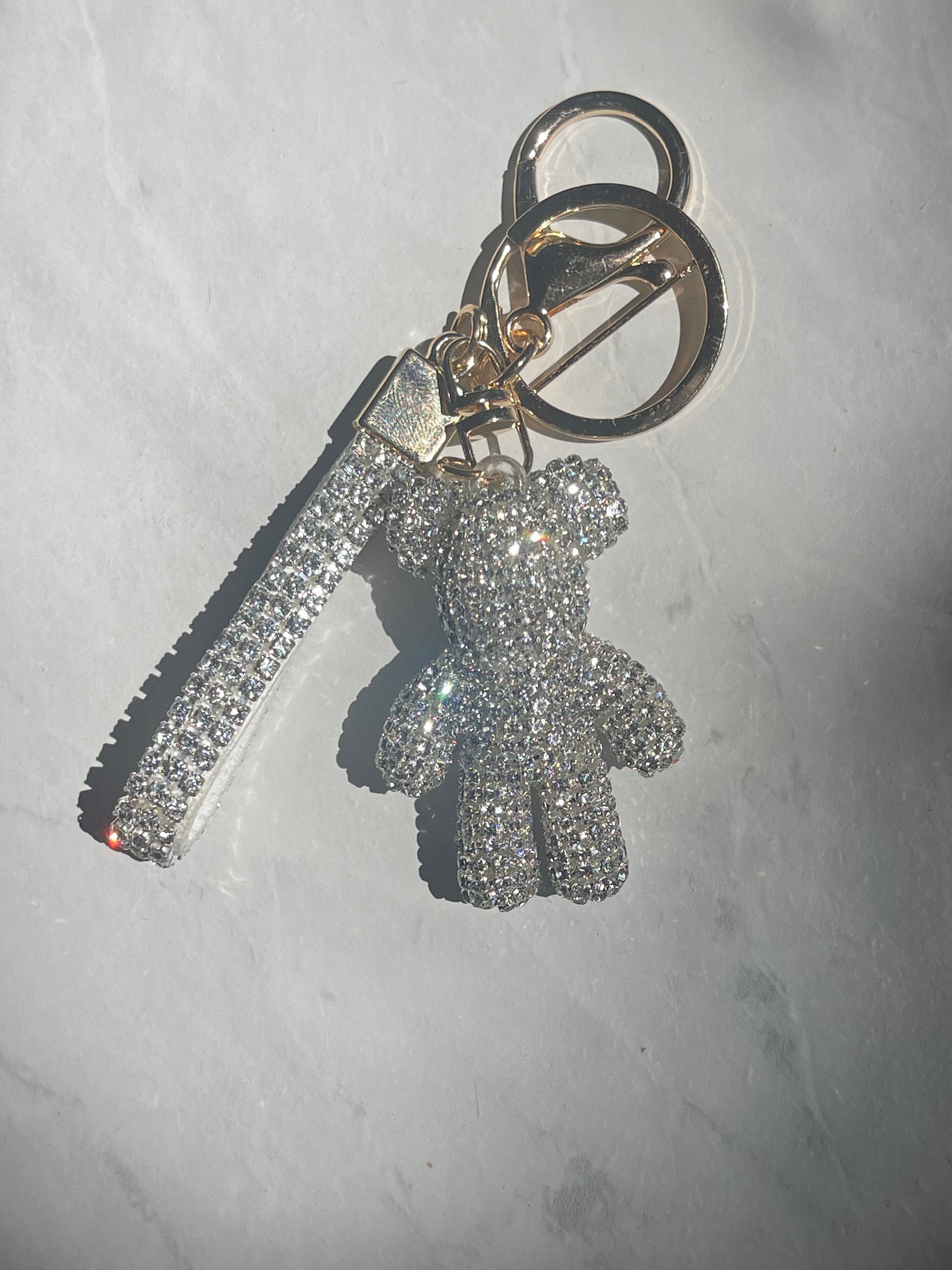 Luxury Keychain With Bear Lanyard for Bag Luggage Car Keys 