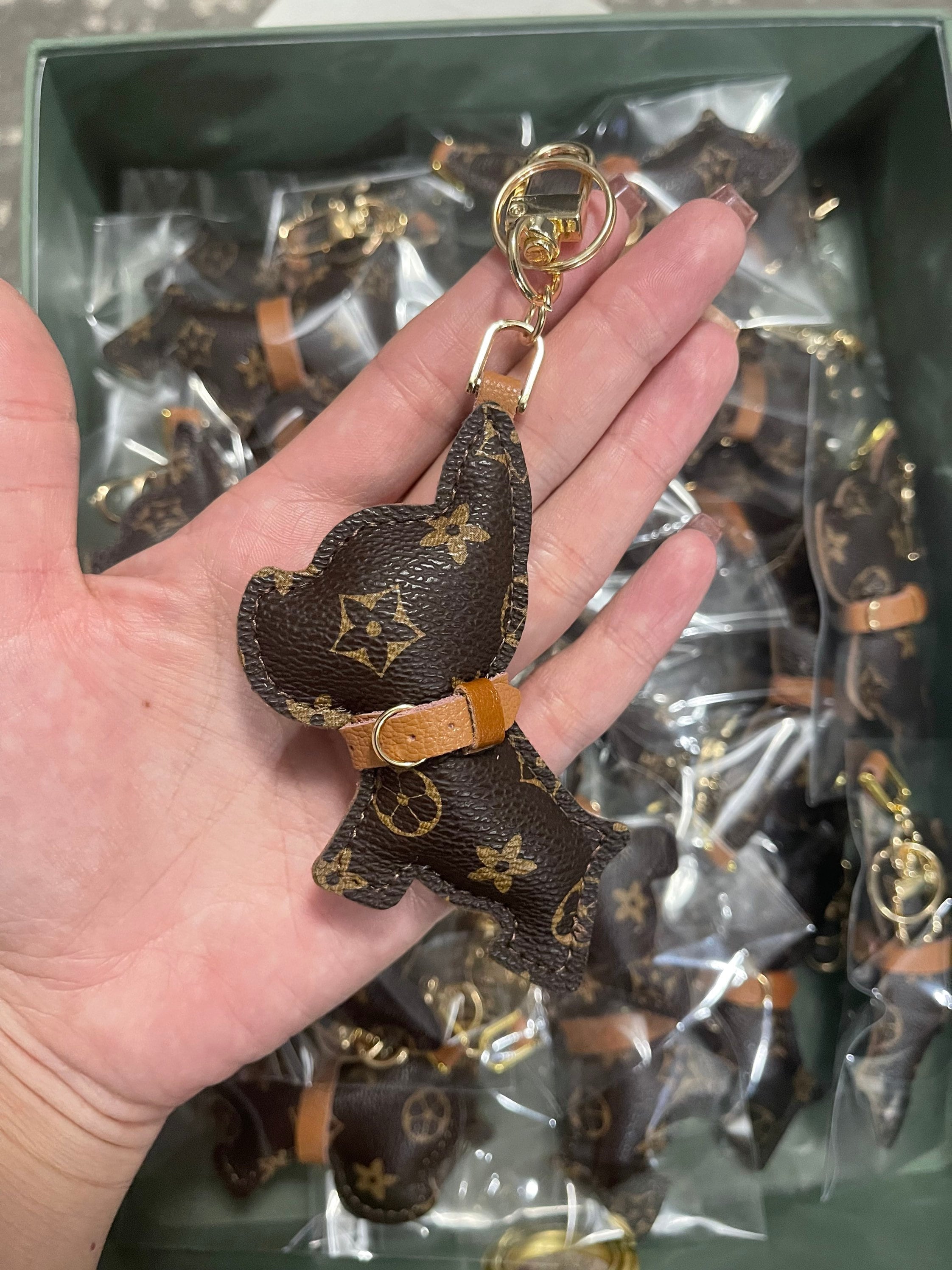 Louis Vuitton Dog Keychain