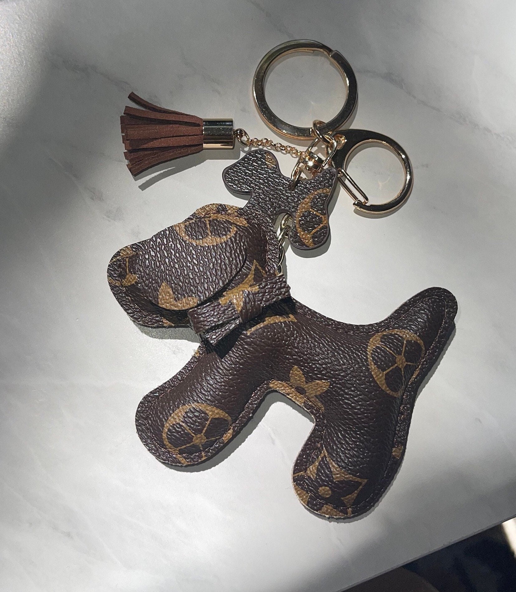 Repurposed Louis Vuitton Leather Key Chain – N.Kluger Designs