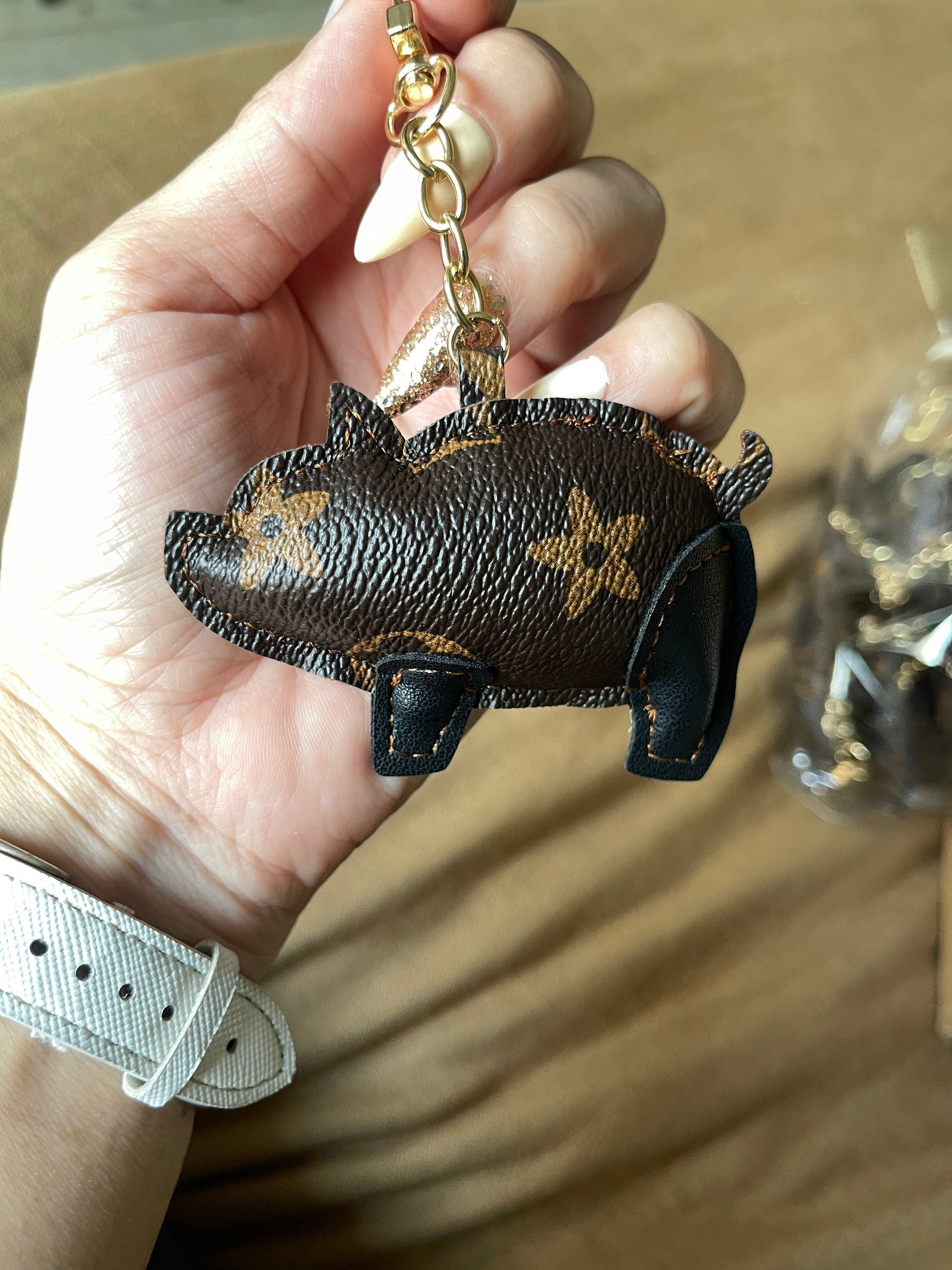 Pig Bag Charm Etsy