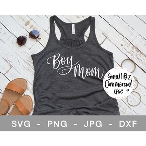 Boy Mom Hand Lettered SVG Files, Cricut Silhouette Cut Files, svg, png, jpg, dxf, Boy Mom SVG, Free Small Business Commercial Use
