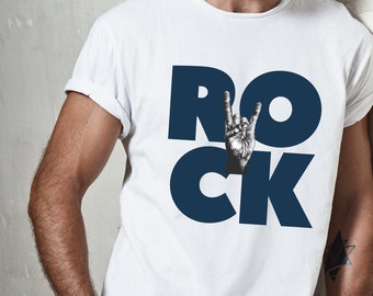 Rock and Roll Rock On Short-Sleeve Unisex T-Shirt