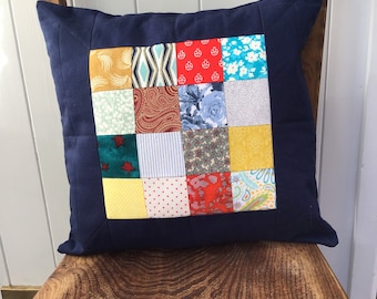Colourful Patchwork Cushion