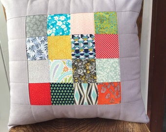 Colourful Patchwork Cushion