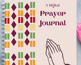 A Digital Prayer Journal for Women, young adult or teenager.