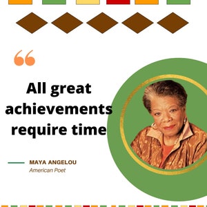 Poster of Maya Angelou Quotable