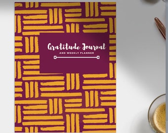 Gratitude Journal with Simplistic Design, Instant Download