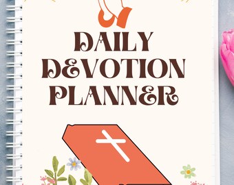 Devotional Planner for Instant Download, Daily, Weekly or Monthly Tracker according to Devotional Goals