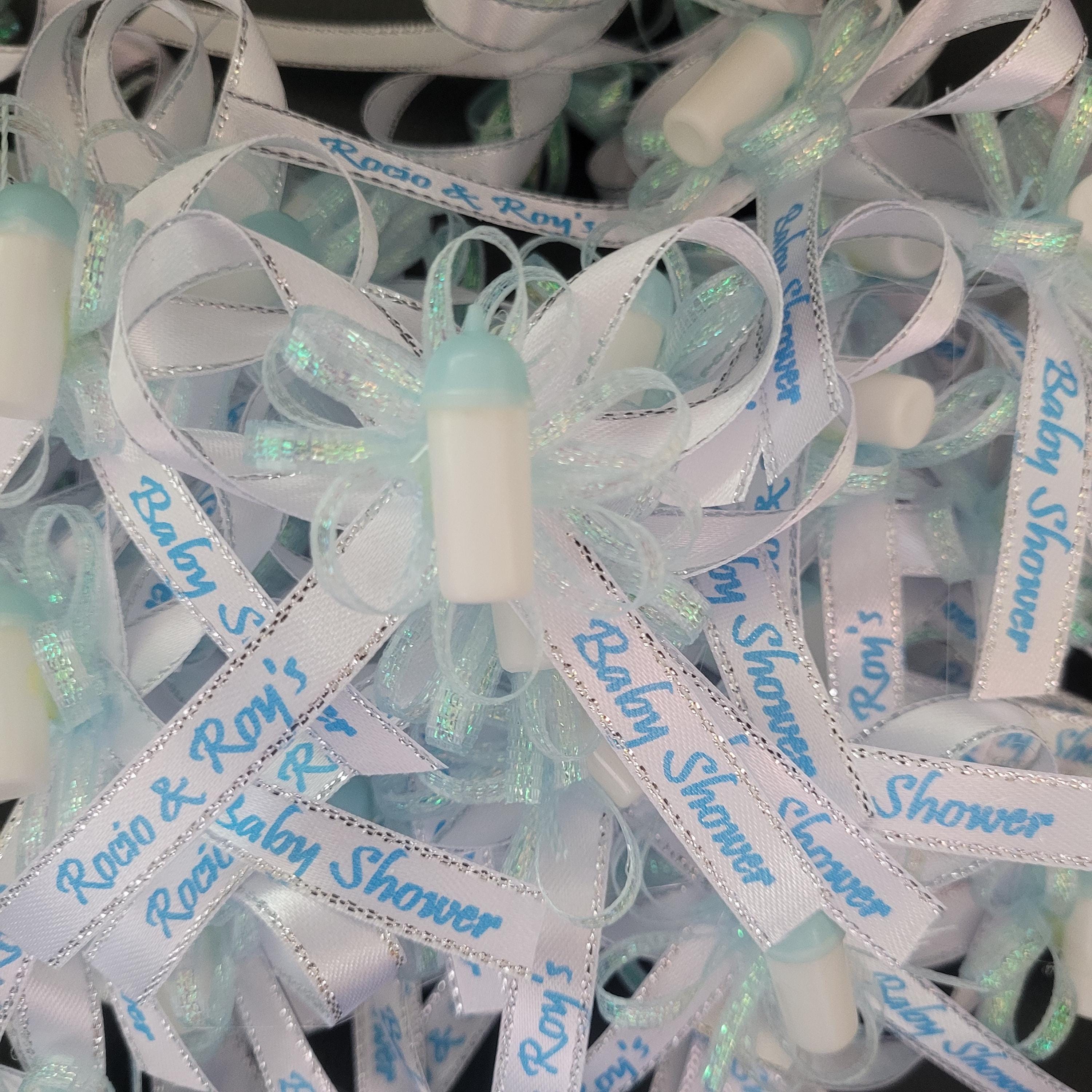 15 Pcs Satin Ribbons Personalized Baby Shower Bow Made It Ribbons ...