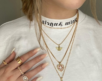 Angel Gold Layered Chain