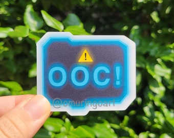 SVSSS MXTX OOC! Transparent Warning Sticker
