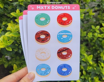 MXTX Donut Sticker Sheet