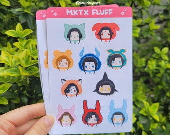 MXTX Fluff Sticker Sheet
