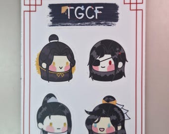 Danmei Gods and Ghosts Chibi Sticker Sheet