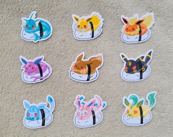 Sushi Eeveelution Sticker Pack