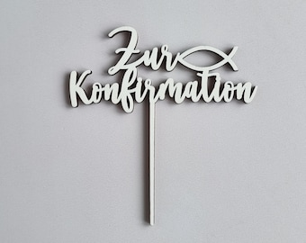 Cake Topper | For confirmation | Cake decoration, cake decoration for confirmation, decoration confirmation