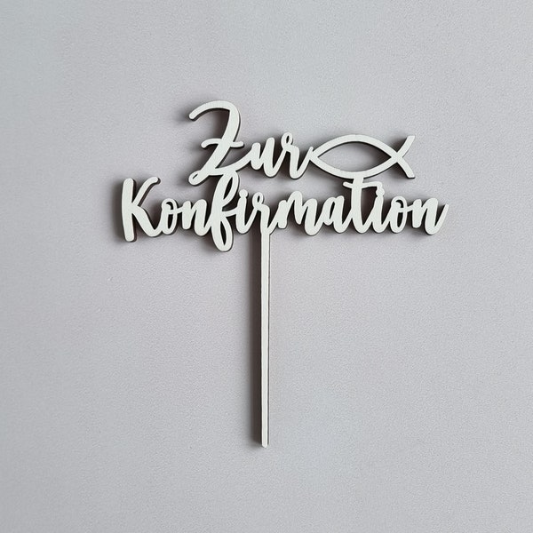 Cake Topper | Zur Konfirmation | Kuchendeko, Tortendeko zur Konfirmation, Deko Konfirmation