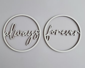 Stuhlkränze (Set) | forever & always | minimalistische Dekoration zur Hochzeit