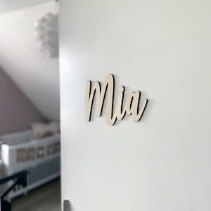 Wooden door sign with desired name | Name plate for children's rooms