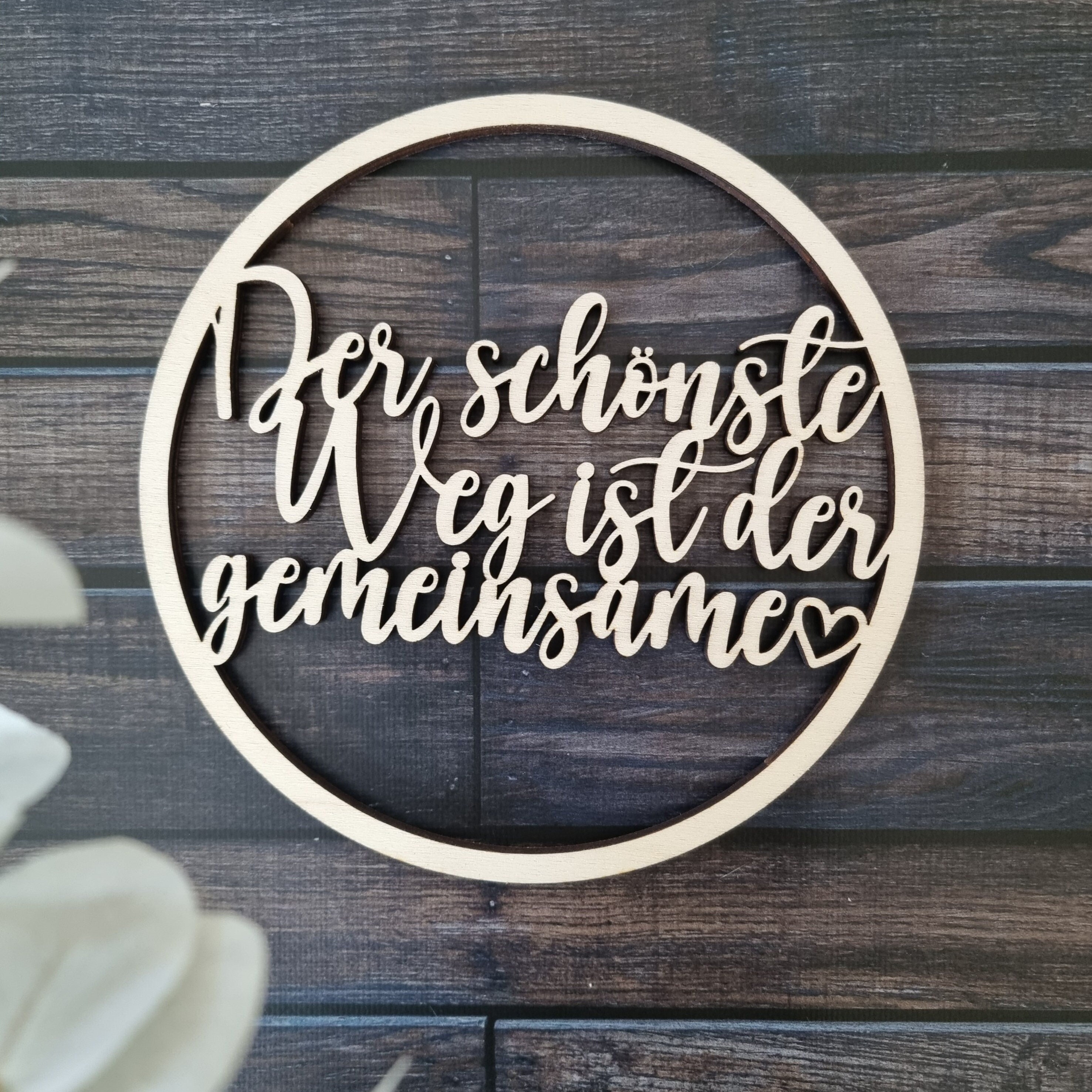 Der schönste Weg ist der gemeinsame Holzkranz Etsy
