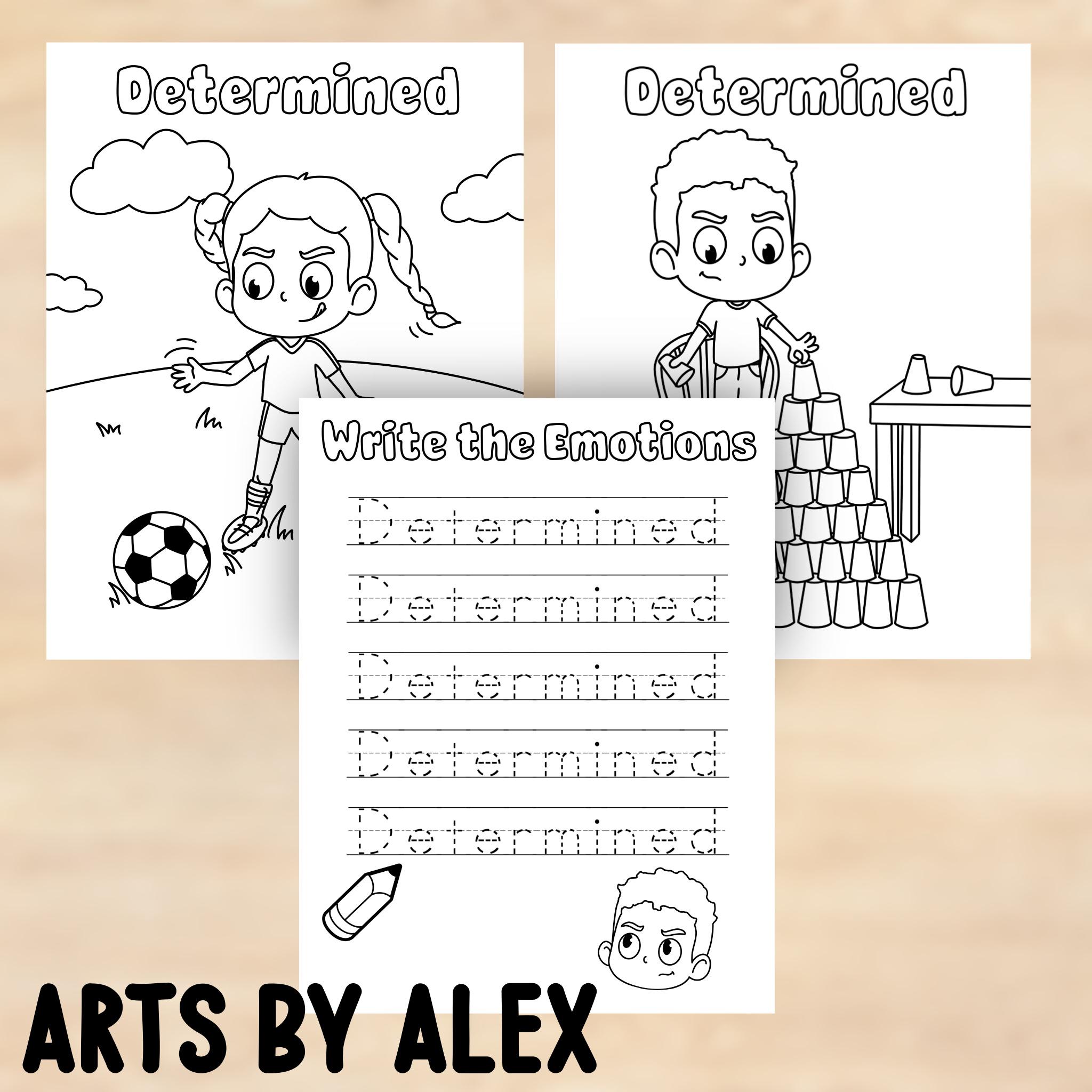 Color the Emotions, Coloring Pages for Kids, Kids Coloring Pages