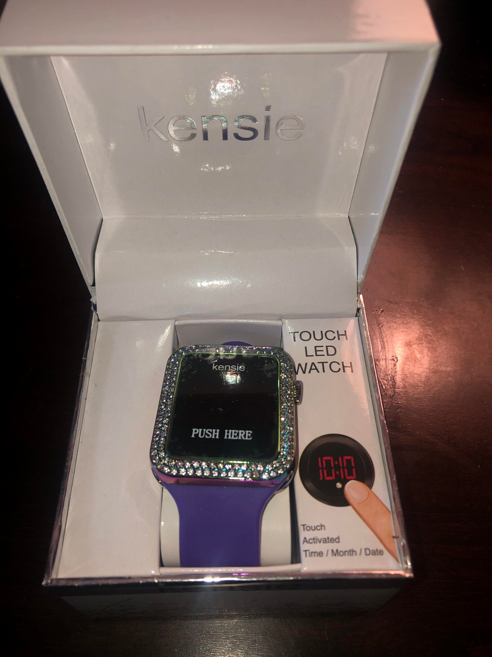 Women's Kensie FauxDiamond Touch LED Watch Etsy
