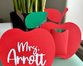 Teacher Appreciation Gift | Teacher Appreciation | Apple Gift Card Holder | Personalized Gift