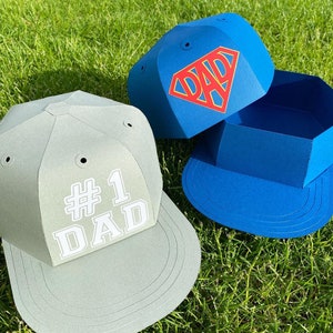 MORE OPTIONS AVAILABLE | Fathers Day Hat | Fathers Day Hat Box | Sports Birthday | Fathers Day | Sports Party Favor | Hat Gift Box
