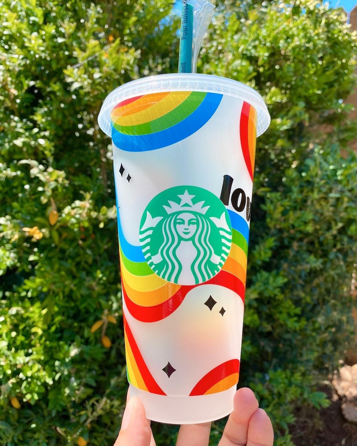 Pride Starbucks Cold Cup 24oz Venti Love is Love Cup Love Etsy