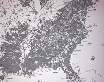 Fantasy-Style Map of the US (Contiguous)