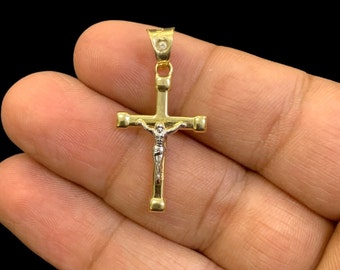 Collana Con Ciondolo Crocifisso Con Croce Di Gesù Da 1 1/2 In - Foto 9