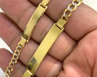 10kビンテージゴールドブレスレットUS男女兼用antiquevintage金製 10K イエローゴールド ブレスレット 17cm-19cm DD-009600J LSJ25