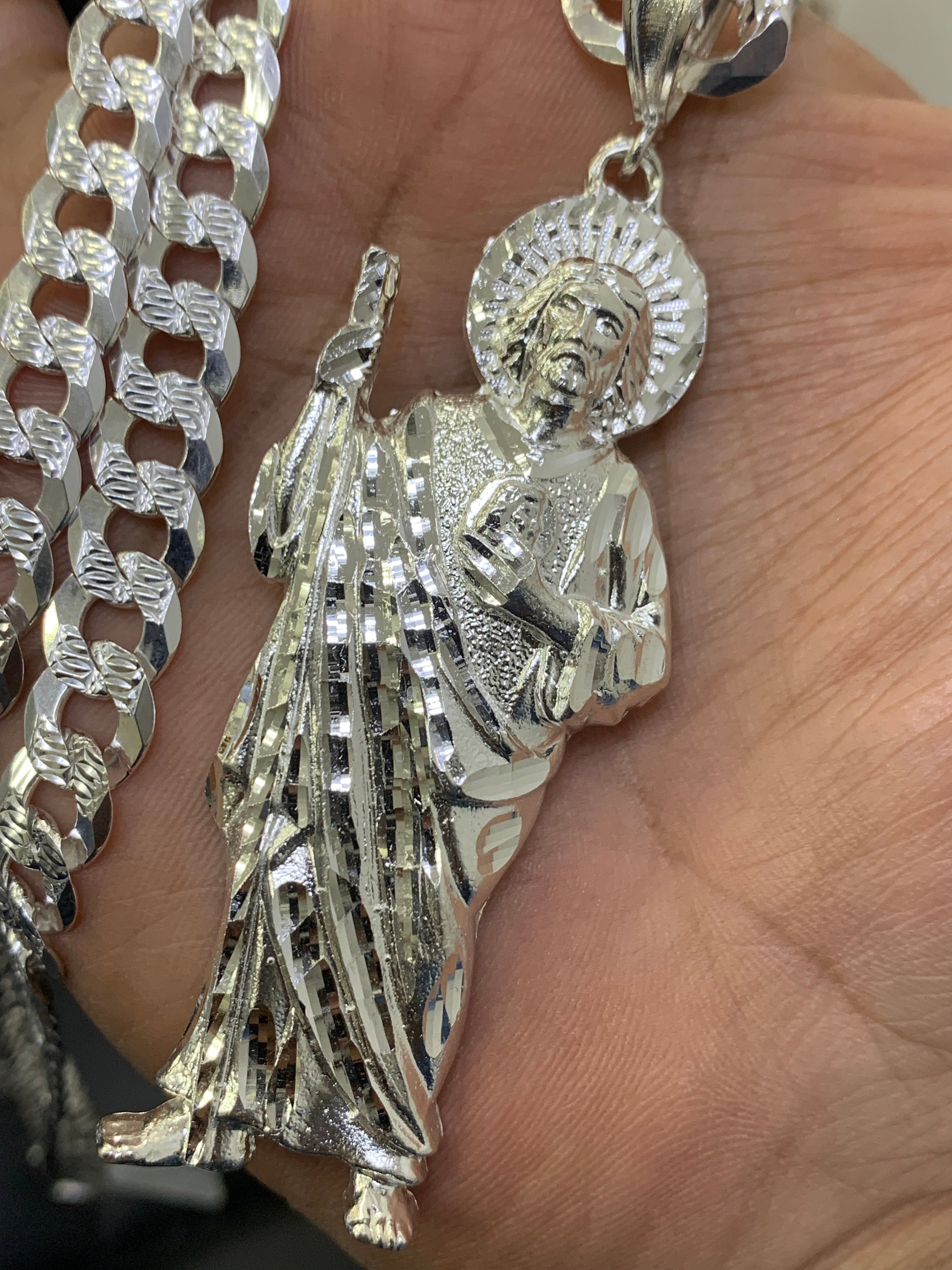 Saint Thaddeus Gold Necklace. Gold Plated. Gold Filled. San Judas Tadeo  Cadena De Oro Laminado. Gold. Gold Plated Jewerly. Joyeria De Oro 