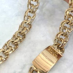 Real 10k Solid Chino Heavy Links Mens Necklace Chain Cadena 10 karat Real Gold Oro 13mm For Boys Mens Fathers Day Gift