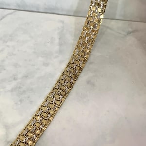 Men&#39;s Solid Real Yellow Gold 10k Hip Hop Mens Fancy Bracelet Heavy 10 Karat Gold 10.5mm Fathers Day Mens Jewelry Gift 8 Inches